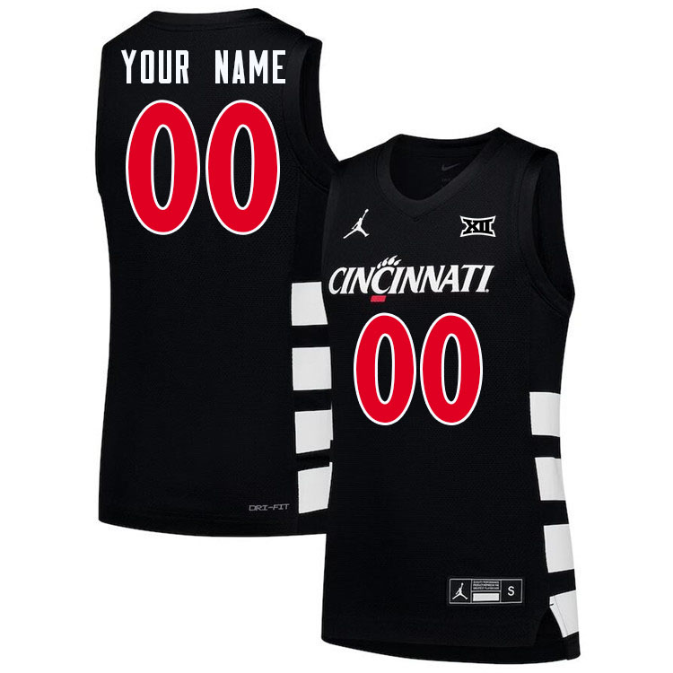 Custom Cincinnati Bearcats Name And Number College Basketball Jersey-Black